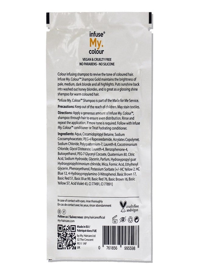 infuse my. colour Gold Shampoo Unisex 15 ml - Image 2